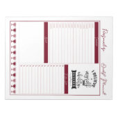 Geloof positieve bevestigende offerte voor dagelij notitieblok (Voorkant)