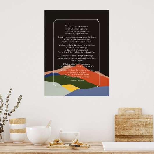 Geloof Poster (Keuken)