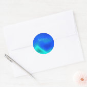 "Geloof" prachtige blauwe Sticker (Envelop)