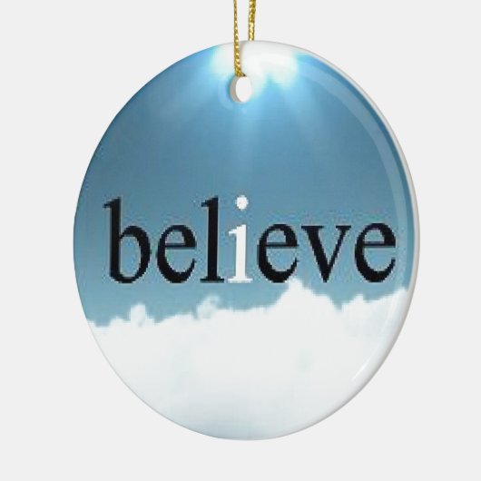 Geloof prijsopgave keramisch ornament (Links)