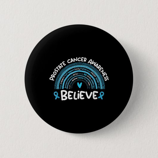 Geloof Prostaatkanker Awareness Month _ Prostaat Ronde Button 5,7 Cm (Voorkant)