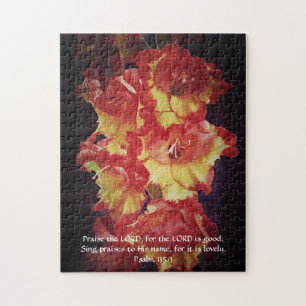 Geloof Psalm Gladiolus Bloem Puzzel