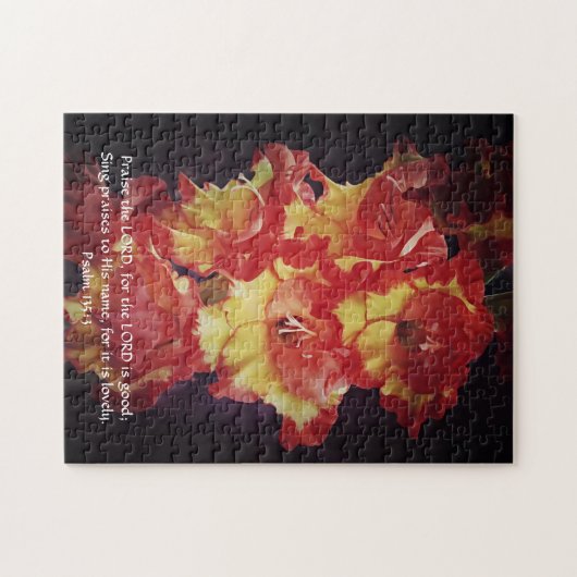 Geloof Psalm Gladiolus Bloem Puzzel Legpuzzel (Horizontaal)