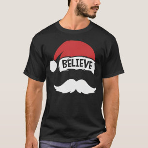 Geloof Quote Santa Hat Mustache Family Reunion Ch T-shirt