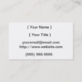 Geloof - rackset - zwart en wit visitekaartje (Achterkant)