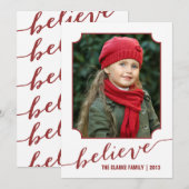 Geloof Red | Fotovakantiekaart Feestdagenkaart (Voorkant / Achterkant)