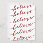 Geloof Red | Fotovakantiekaart Feestdagenkaart (Achterkant)