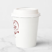 Geloof Red Snowflakes Stars kerstfeestdag Papieren Bekers (Links)