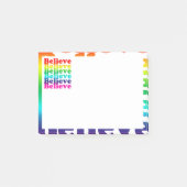 Geloof regenboog post-it® notes (Voorkant)