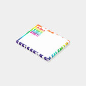 Geloof regenboog post-it® notes (Schuin)