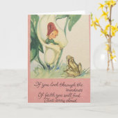 Geloof/Religieus Inspirerend Kaart - Blank (Gele Bloem)