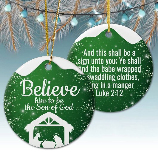 Geloof, religieus Kerststal ⛪️ 🎄 Keramisch Ornament