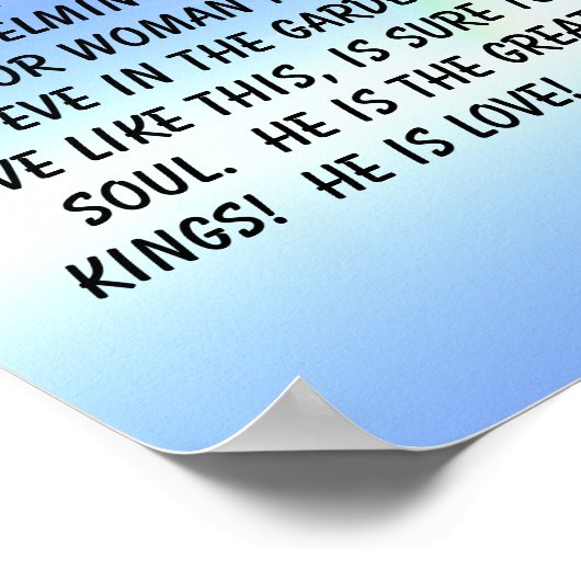 GELOOF... Religieus poster (Hoek)