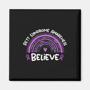 Geloof RETT Syndroom Awareness Month RETT Syndroom Magneet