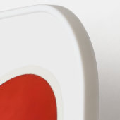 Geloof rode en witte hart pickleball paddle (Links Detail)