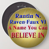 GELOOF! RONDE BUTTON 6,0 CM (Voorkant /achterkant)