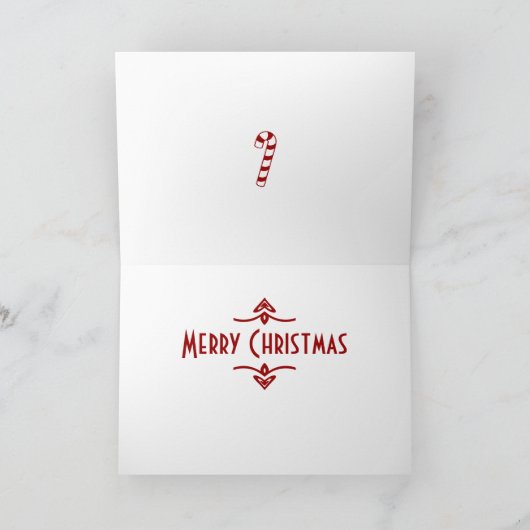 Geloof - rood feestdagen kaart (Binnen)