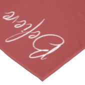 Geloof rood wit moderne kerstvakantie tafelkleed (Gekanteld)