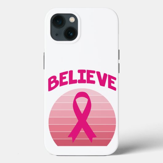 Geloof roze lintretrob Case-Mate iPhone case (Achterkant)