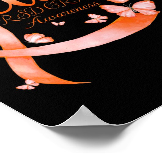 Geloof RSD CRPS Awareness Butterfly Poster (Hoek)