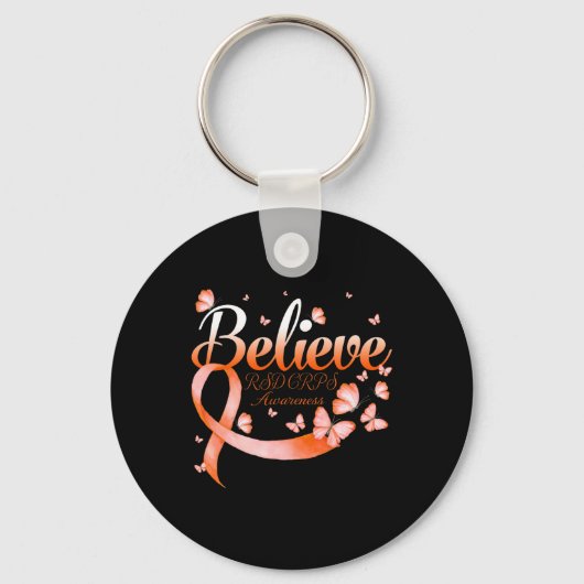 Geloof RSD CRPS Awareness Butterfly Sleutelhanger (Voorkant)