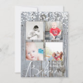 Geloof Rustisch Hood Sparkle Stars Kerstmis Feestdagenkaart (Voorkant)