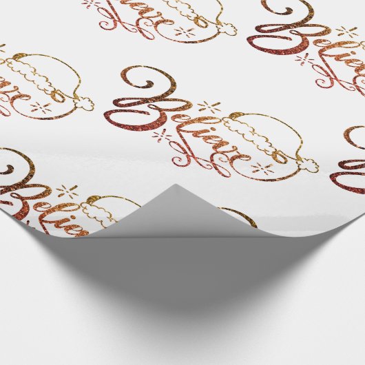 Geloof Santa Claus Cadeaupapier (Hoek)