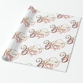 Geloof Santa Claus Cadeaupapier (Uitgerold)