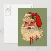 Geloof Santa Feestdagenkaart (Voorkant / Achterkant)