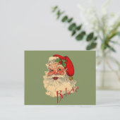 Geloof Santa Feestdagenkaart (Staand voorkant)