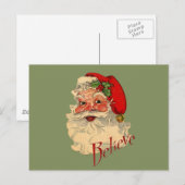Geloof Santa Feestdagenkaart (Voorkant / Achterkant)