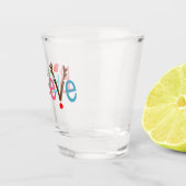 Geloof Santa Hat Reindeer Antlers | Kerstmis Shot Glas (Rechts)