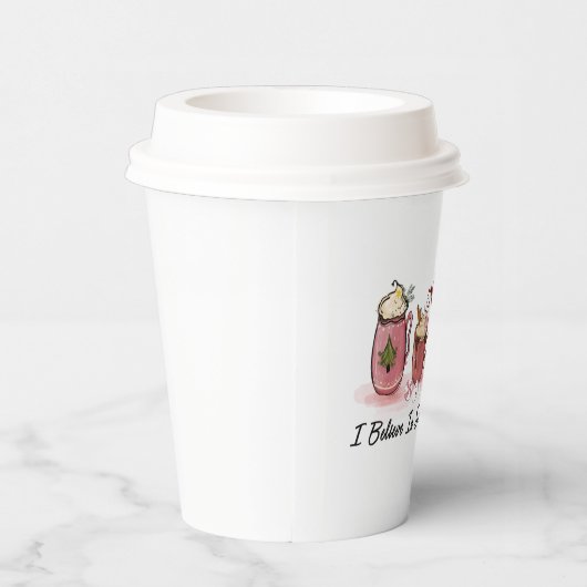 geloof Santa koffie grappig feest Papieren Bekers (Rechts)