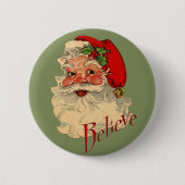 Geloof Santa Ronde Button 5,7 Cm (Voorkant)