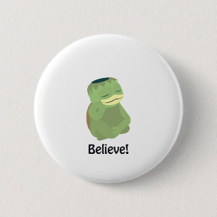 Geloof! Schattige Kappa Ronde Button 5,7 Cm