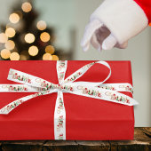 Geloof Schattigee kerstman typografie kerst Satijnen Lint