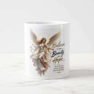 Geloof Schoonheid Hoop Engel Inspirerend Citaat .. Grote Koffiekop