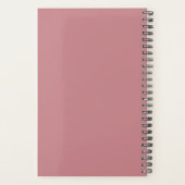 Geloof Script 2024 Naam Monogram Initiaal Roze Planner (Achterkant)