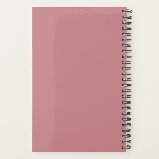 Geloof Script 2024 Naam Monogram Initiaal Roze Planner (Achterkant)