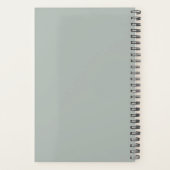 Geloof Script 2024 Naam Monogram Initiaal Sage Planner (Achterkant)