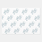 Geloof script | Classy Holiday Snowflake Flourish Inpakpapier Vel (Voorkant)