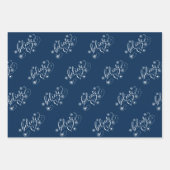 Geloof script | Moody Jewel Tone Holiday Floure Inpakpapier Vel (Voorkant 2)