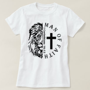 Geloof Shirt, Man van Geloof Christelijk Boho T-shirt