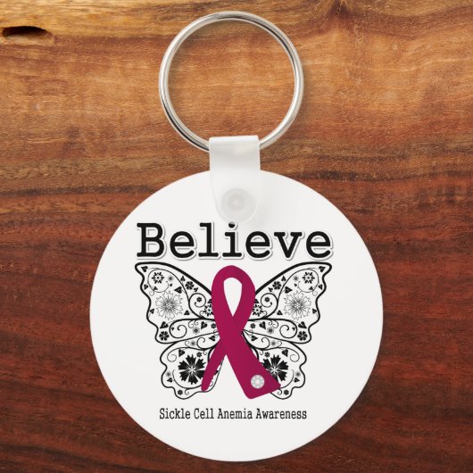 Geloof sikkelcelanemie sleutelhanger (Voorkant)