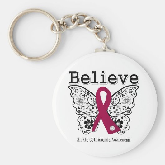 Geloof sikkelcelanemie sleutelhanger (Voorkant)