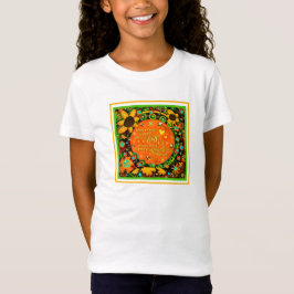 Geloof Sinaasappel Geel Bloemen Bumblebee Irelyn T-shirt