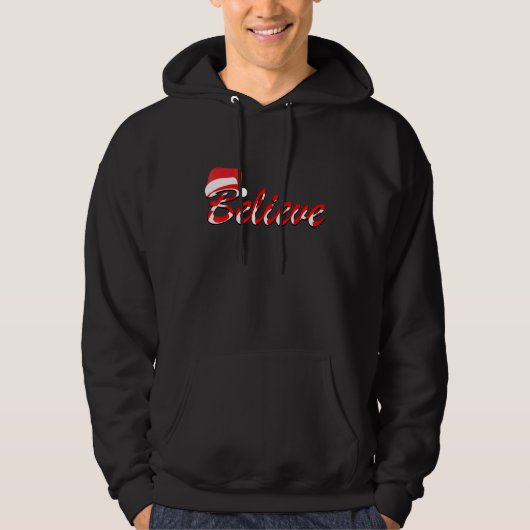 Geloof Sinterklaas Kerstbrief Grafisch Hoodie (Voorkant)