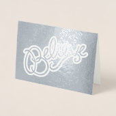 Geloof slogan text grafisch folie kaarten (Voorkant)