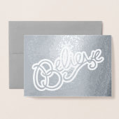 Geloof slogan text grafisch folie kaarten (Voorkant met envelop)