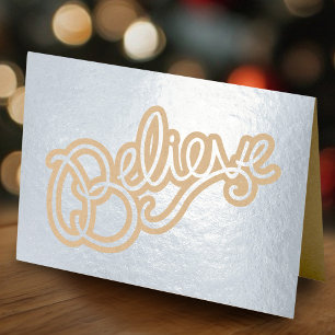 Geloof slogan text grafisch folie kaarten